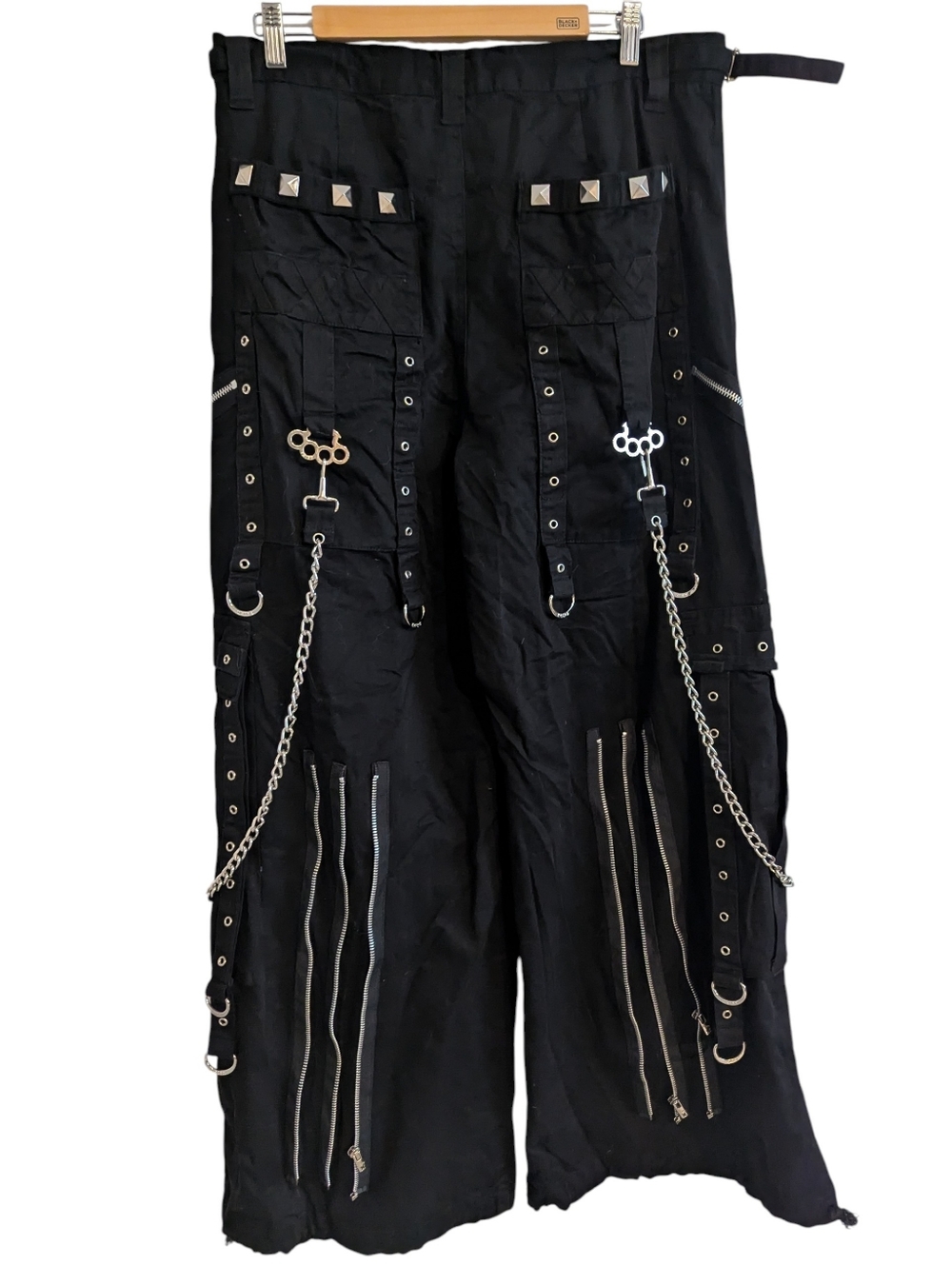 TRIPP NYC Goth Grunge Chain To Chain Pants Large Black - Picture 2 of 14